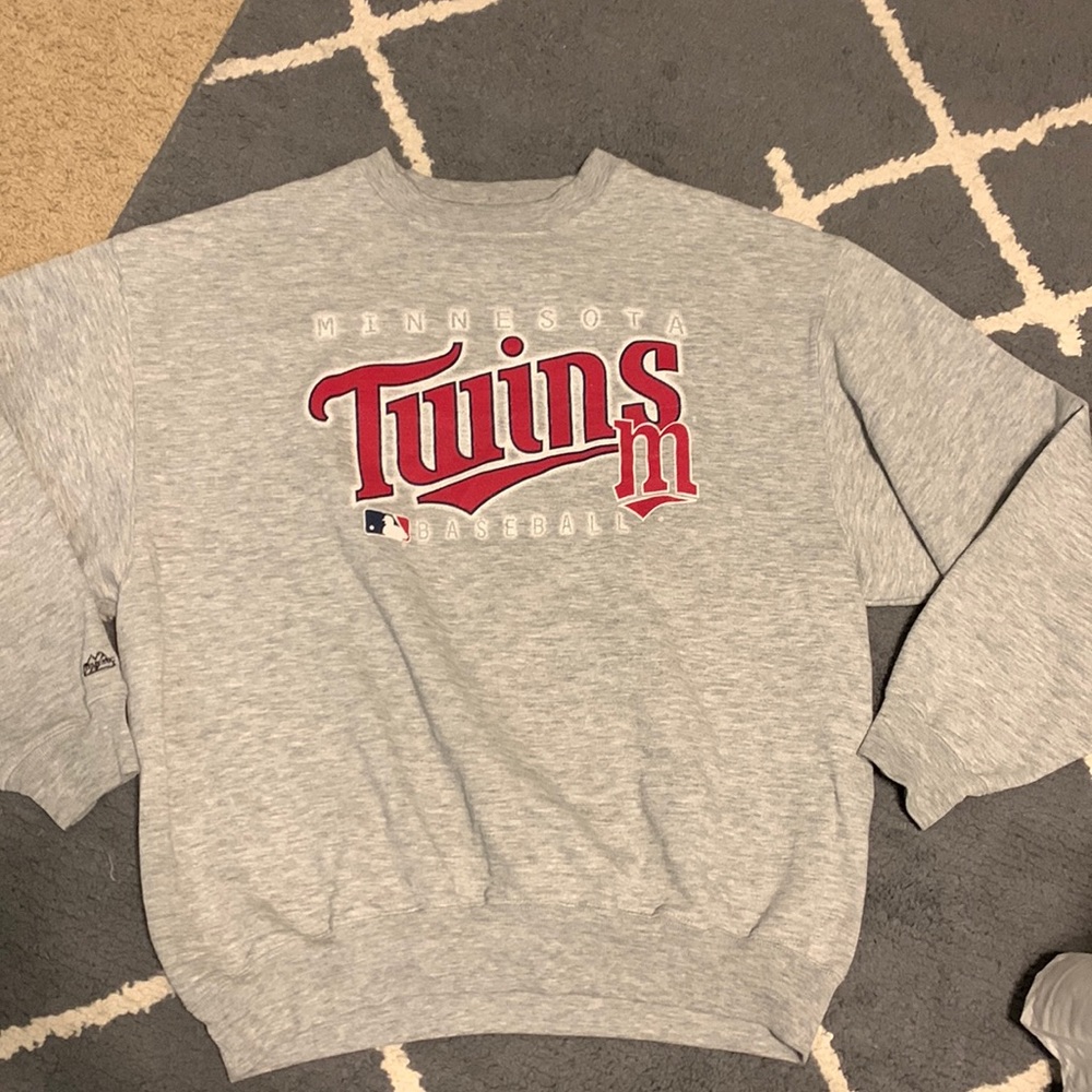 Vintage MN Twins Sweater, Minnesota Twins Crew Neck Sweatshirt